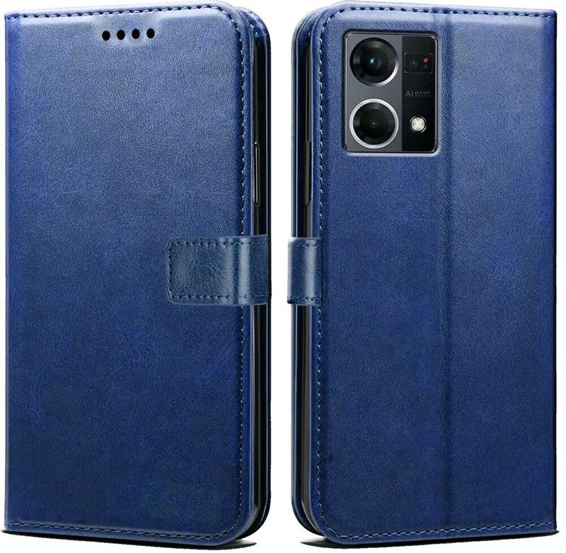 Slugabed Flip Cover for Oppo F21 Pro, Oppo F21 Pro 4G, Oppo F21s Pro, Oppo F21s Pro 4G  (Blue, Flexible)