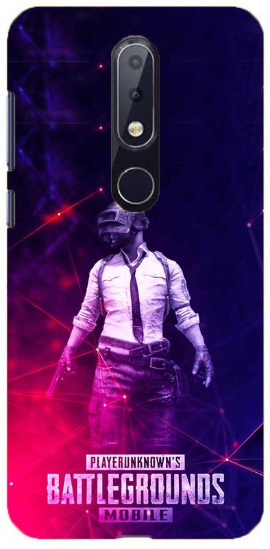 NDCOM Back Cover for Nokia 7.1 PUBG Laser Battel Ground Printed  (Multicolor, Hard Case, Pack of: 1)