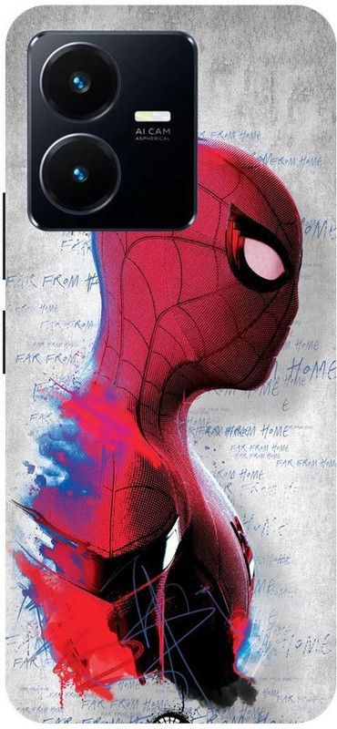 URCHIN Back Cover for Vivo Y22S Spiderman-Spiderman-Logo-Marvel-Comic-Superhero-355256  (Multicolor, Shock Proof, Pack of: 1)
