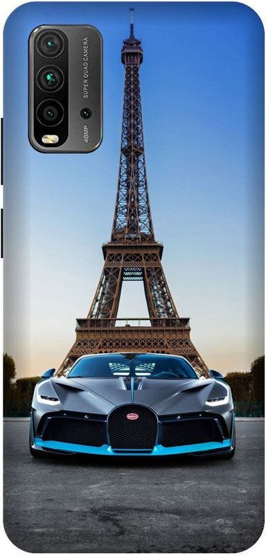URCHIN Back Cover for Redmi 9 Power Bugati, Paris, eiffel tower, sportscar  (Multicolor, Shock Proof, Pack of: 1)