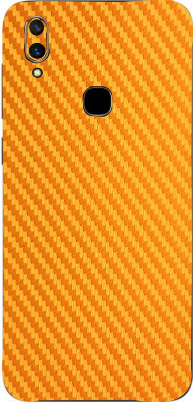LAMHA VIVO Y11 Mobile Skin  (Ultra Super Golden Carbon Fiber With High Matte Finish.)