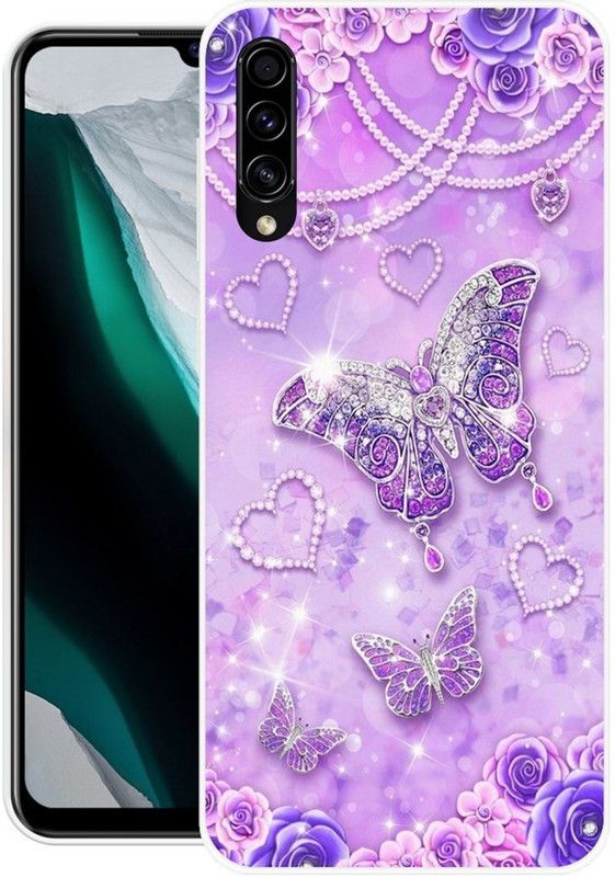 BLUEBUG Back Cover for Samsung Galaxy A70, Samsung Galaxy A70s  (Purple, Grip Case, Silicon, Pack of: 1)
