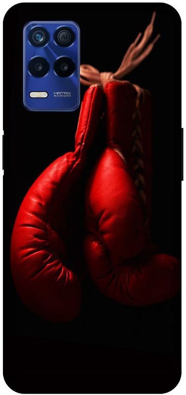 Bluvver Back Cover for Realme 8s 5G , RMX3381, Printed Boxing Gloves Back Cover  (Multicolor, Hard Case)