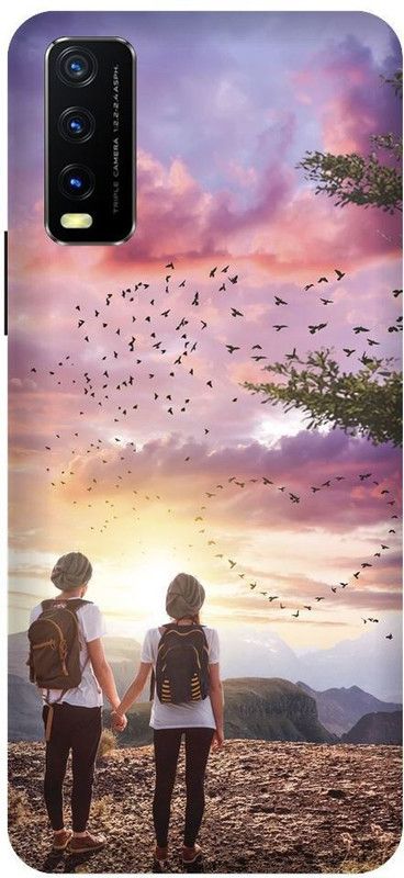 URCHIN Back Cover for Vivo Y20G Anime, Love, Couple, Your Name, Anime couple  (Multicolor, Shock Proof, Pack of: 1)