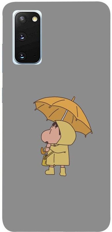 Skyhawk Back Cover for Samsung Galaxy S20 Shinchan With Umbrella  (Multicolor, Waterproof, Silicon, Pack of: 1)