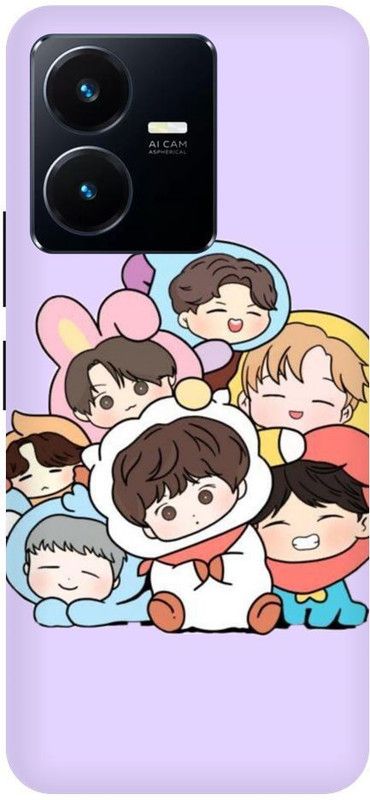 URCHIN Back Cover for Vivo Y22S Tinytan-BTS-Tinytan-Cute-BTS-BTS-254155  (Multicolor, Shock Proof, Pack of: 1)