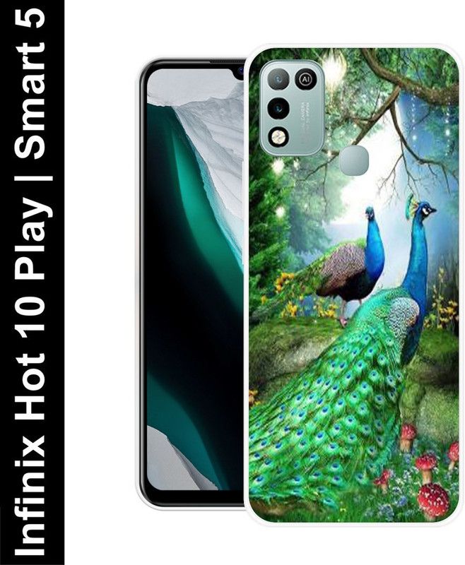 Aabra Back Cover for Infinix Hot 10 Play, Infinix Smart 5  (Multicolor, Flexible, Silicon, Pack of: 1)