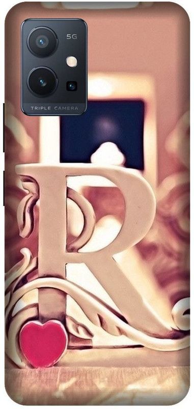 VS PRINT LINK Back Cover for VIVO T1 (5G) , V2141 ,R letter,R name R word , Printed Back Cover  (Multicolor, Hard Case, Pack of: 1)