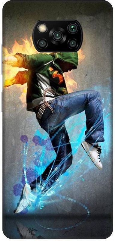 URCHIN Back Cover for Poco X3 Dance, Hiphop, Dancer  (Multicolor, Shock Proof, Pack of: 1)