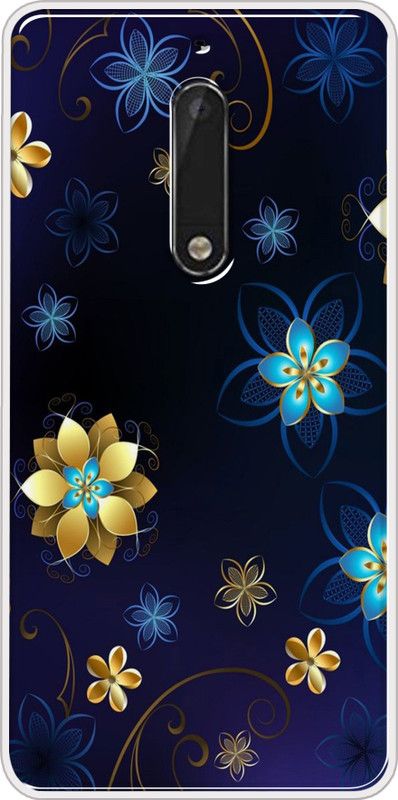 Hansviprint Back Cover for Nokia 5  (Blue, Grip Case, Silicon, Pack of: 1)