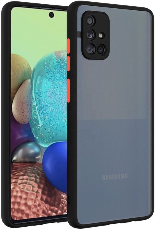 Obstinate Back Cover for Samsung Galaxy A71, CAMERA PROTECTION CASE, SMOKE CASE  (Black, Hard Case, Pack of: 1)