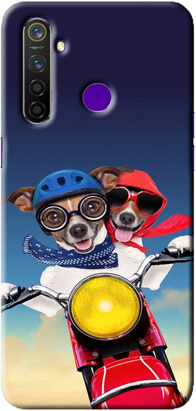 NDCOM Back Cover for Realme 5s  (Multicolor, Hard Case, Pack of: 1)