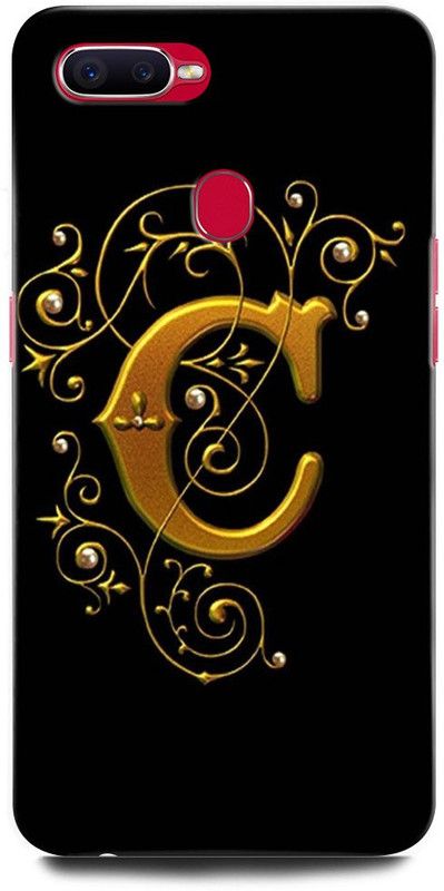 INTELLIZE Back Cover for OPPO F9 Pro CPH1823C, C LETTER, C ALPHABET, DESIGN  (Multicolor, Hard Case, Pack of: 1)
