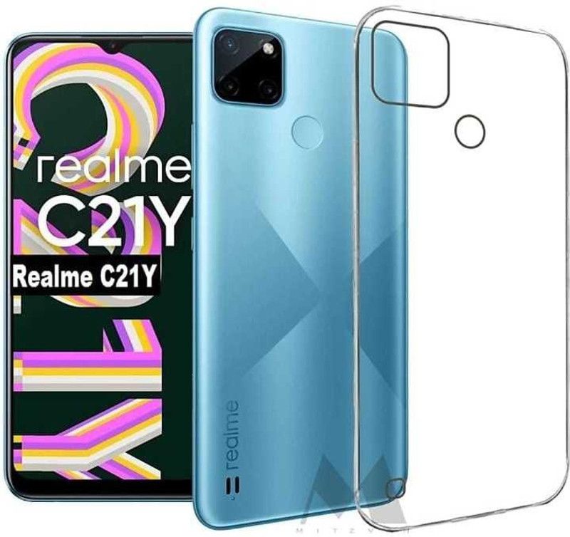Amoha Back Cover for Realme C25_Y, Realme C25Y, Realme C21Y  (Transparent, Grip Case, Silicon, Pack of: 1)
