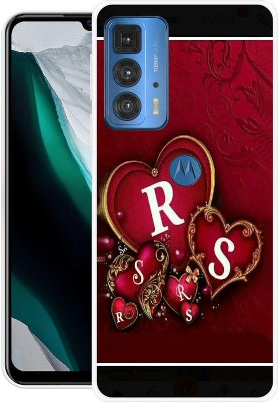 RJ14 (Online) Back Cover for Motorola Edge 20 Pro  (Black, Maroon, Grip Case, Silicon)