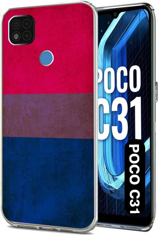 Case Club Back Cover for poco c31  (Multicolor, Grip Case, Silicon, Pack of: 1)