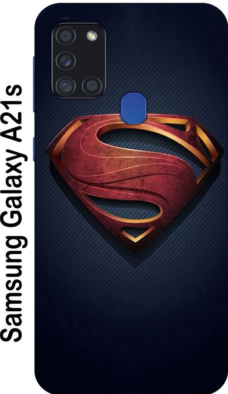 SIMAWAT Back Cover for Samsung Galaxy A21s  (Blue, Red, Grip Case, Silicon, Pack of: 1)