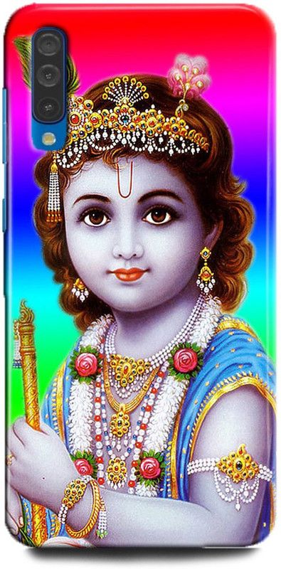 FIKORA Back Cover for Samsung Galaxy A50s/SM-A507FZLVINS KRISHNA KISHAN JI PRINTED  (Multicolor, Hard Case, Pack of: 1)