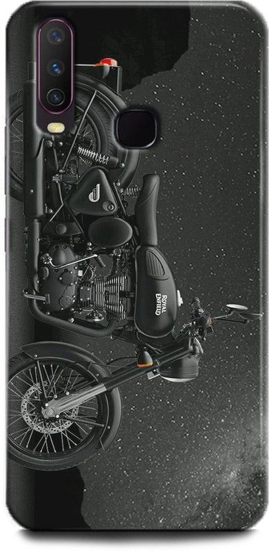 INDICRAFT Back Cover for Vivo Y15, Vivo 1901, Royal Enfield Bike, Printed  (Multicolor, Shock Proof, Pack of: 1)