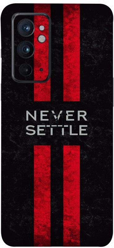 Mclaxa Never Settle Mobile Back Skin, Never Settle, ONE PLUS 9RT 5G Mobile Skin  (Never Settle Skin With Super Matte Finish)