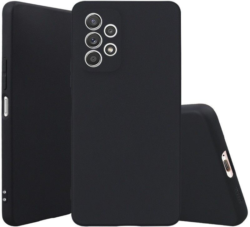 CASEHUNT Back Cover for Samsung Galaxy A73 5G  (Black, Camera Bump Protector, Silicon, Pack of: 1)