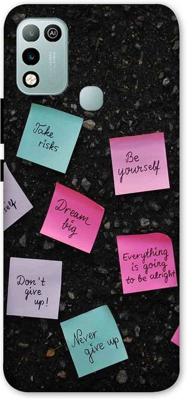 NDCOM Back Cover for Infinix Smart 5 Inspirational Quotes Printed  (Multicolor, Hard Case, Pack of: 1)