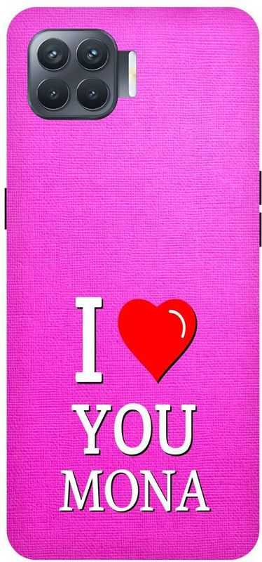 Zaplab Back Cover for Oppo F17 Pro, CPH2119, I Love You Mona Printed Back Cover  (Multicolor, Hard Case, Pack of: 1)