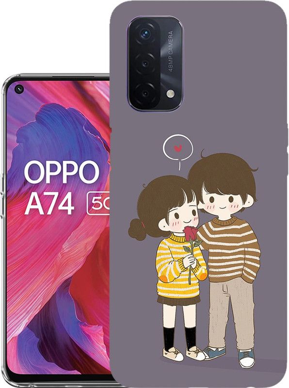 HANIRY Back Cover for Oppo A74 5G back cover | Oppo CPH2263 back cover | Oppo A74 5G / Oppo CPH2263 | Design_27  (Multicolor, Flexible, Silicon, Pack of: 1)