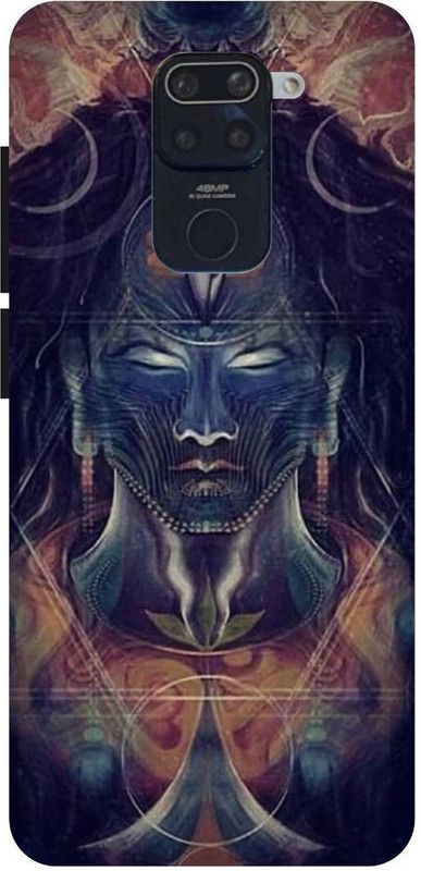 PICHKU Back Cover for REDMI NOTE 9-M2003J15SC-SHIV,JI,SHIVA,SHAMBHU,MAHAKAL,BHOLENATH,TRISHOOL,OM,AGHORI,KEDARNATH  (Blue, Hard Case, Pack of: 1)