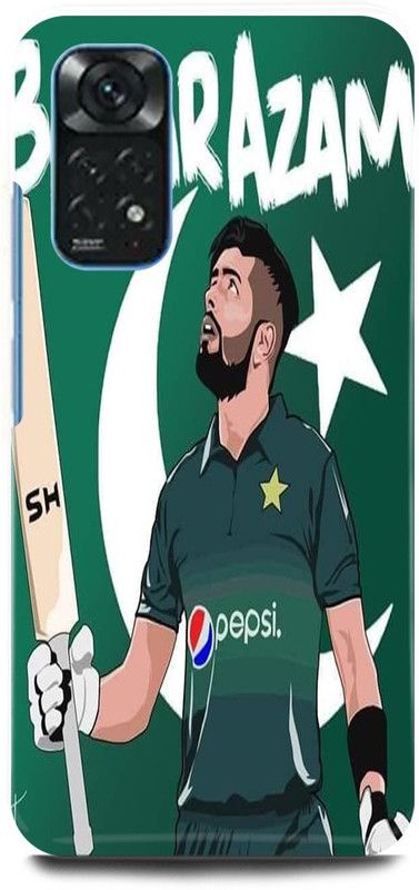 play fast Back Cover for Redmi Note 11 BABAR, AZAM, PAKISTAN, PLAYER, CRICKETER  (Green, Hard Case, Pack of: 1)