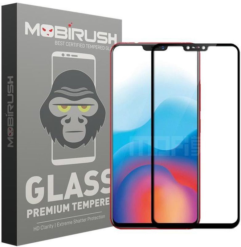 MOBIRUSH Edge To Edge Tempered Glass for VIVO X21  (Pack of 1)