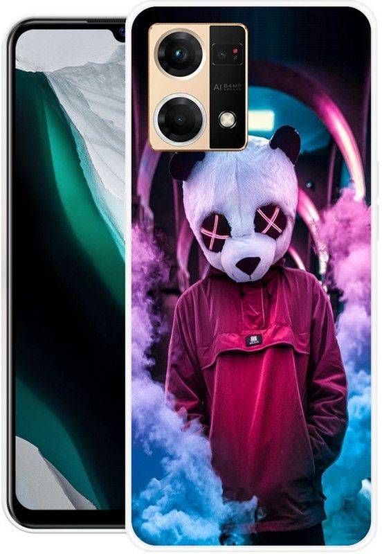 SHIVKUDI Back Cover for Oppo F21 Pro  (Multicolor, Grip Case, Silicon, Pack of: 1)