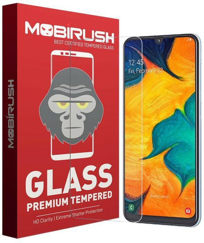 MOBIRUSH Tempered Glass Guard for Samsung Galaxy A30, Samsung Galaxy A30s, Samsung Galaxy A50, Samsung Galaxy A50s, Samsung Galaxy M30, Samsung Galaxy M30s, Samsung Galaxy A20  (Pack of 1)