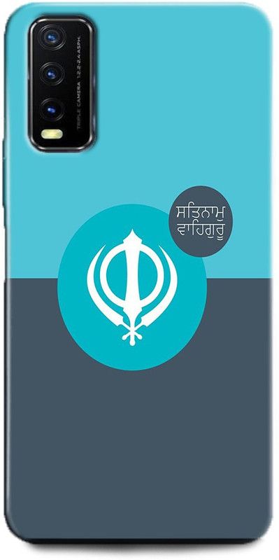 INDICRAFT Back Cover for Vivo Y12G, V2068 SATNAM SHRI WAHEGURU JI, GURU NANAK, GOD  (Multicolor, Dual Protection, Pack of: 1)
