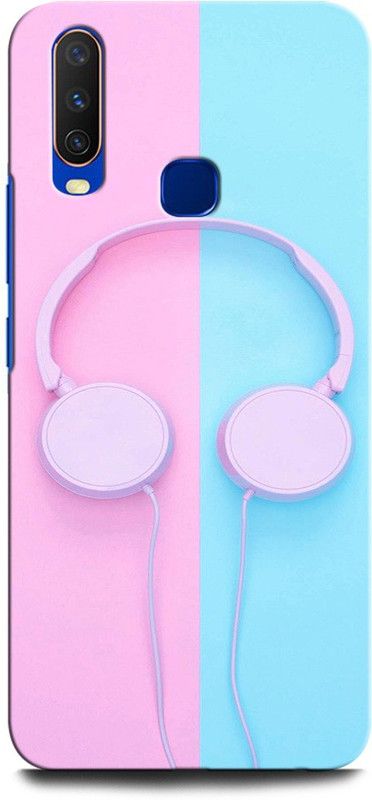 GRAFIQE Back Cover for Vivo Y15 1901 MUSIC ON, WORLD OFF, HEADPHONE, MUSIC LOVE, EARPHONE,  (Multicolor, Shock Proof, Pack of: 1)