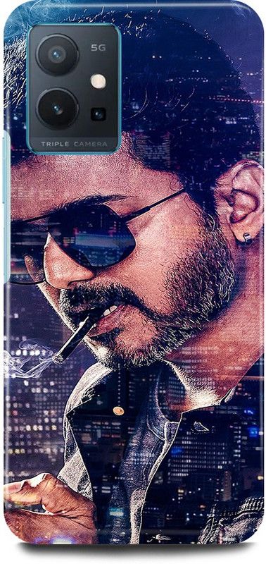 play fast Back Cover for Vivo T1 5G, V2141 VIJAY, THALAPATHY, SOUTH, ACTOR, HERO, MASTER  (Blue, Hard Case, Pack of: 1)