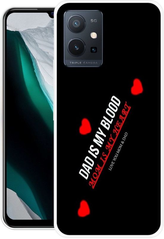 RJ14 (Online) Back Cover for VIVO T1 5G, VIVO Y75 5G  (Black, Grip Case, Silicon)