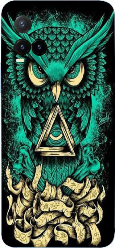 Mclaxa Vivo Y33s, vivo y33s, Vivo Y33s Mobile Skin  (Angry Owl Skin With Super matte finish)