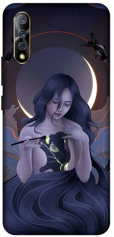 SSMORYA Back Cover for Vivo S1 Girl Printed Back Cover  (Multicolor, Waterproof, Pack of: 1)