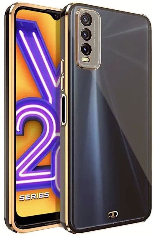 A3sprime Back Cover for vivo Y20i  (Black, Flexible, Pack of: 1)