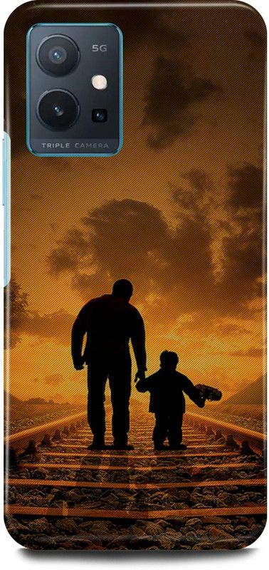 play fast Back Cover for Vivo T1 5G, V2141 MOTHER, FATHER, MOM, DAD, LOVE  (Brown, Hard Case, Pack of: 1)