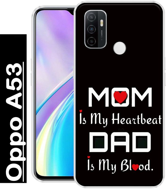 redfly Back Cover for Oppo A53  (Multicolor, Grip Case, Silicon, Pack of: 1)