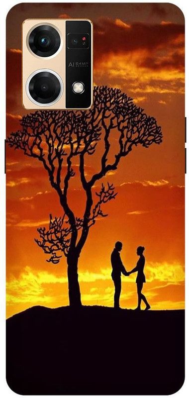THE NARAYANA COLLECTIONS Back Cover for OPPO F21s PRO- CPH2461-ALONE,LIFE,LOVE,TREE,SUN,SET,NATURE  (Multicolor, Hard Case, Pack of: 1)