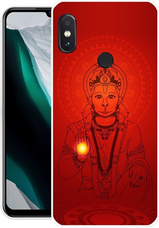 BLUEBUG Back Cover for Mi Redmi Note 6 Pro  (Red, Grip Case, Silicon, Pack of: 1)