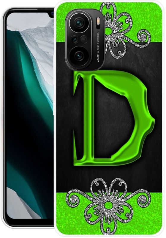 BLUEBUG Back Cover for Mi 11x  (Black, Green, Grip Case, Silicon, Pack of: 1)