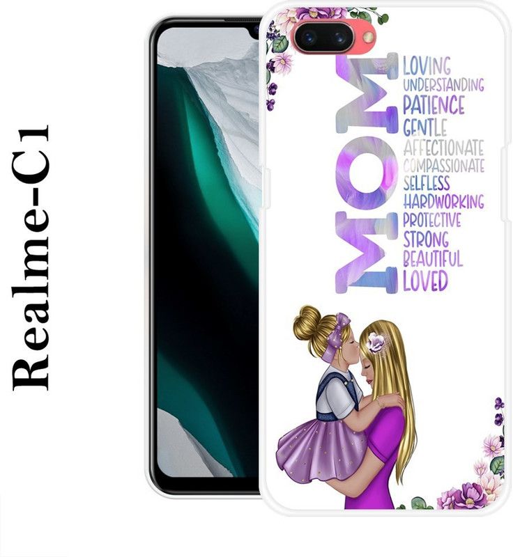 INDIALAND Back Cover for Realme C1  (Multicolor, Grip Case, Silicon)