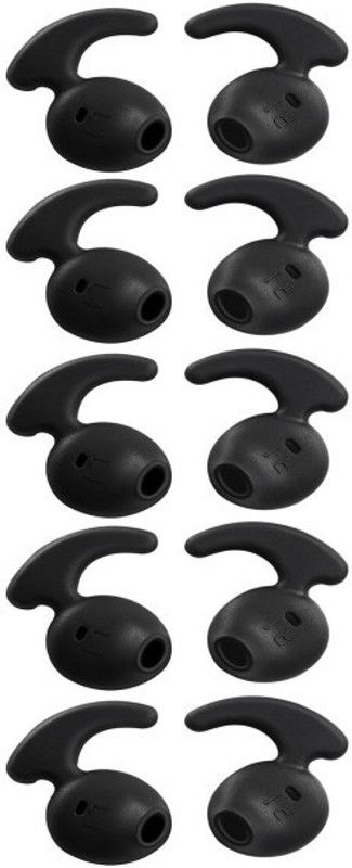 THE DARK NIGHT Qweezer 10 Pcs (5 Pair) Earbuds Anti-Slip Silicone Repl... In The Ear Headphone Cushion  (Pack of 1, Multicolor)