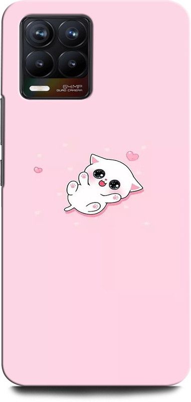 ORBIQE Back Cover for Realme 8 Pro CAT, CUTE CAT, BLUE EYS, CAT SLEEP  (Multicolor, Hard Case)