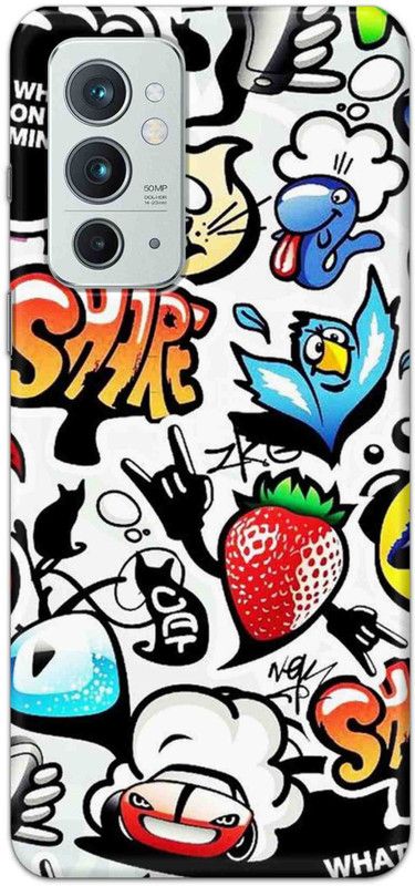 NDCOM Back Cover for ONEPLUS 9RT Whats On your Mind? Printed  (Multicolor, Hard Case, Pack of: 1)