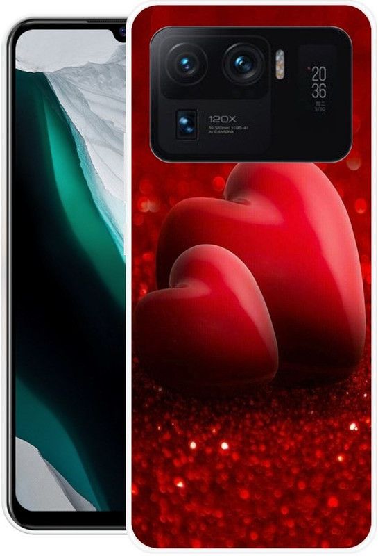 Krtagy Back Cover for Mi 11 Ultra 5G  (Red, Dual Protection, Silicon, Pack of: 1)